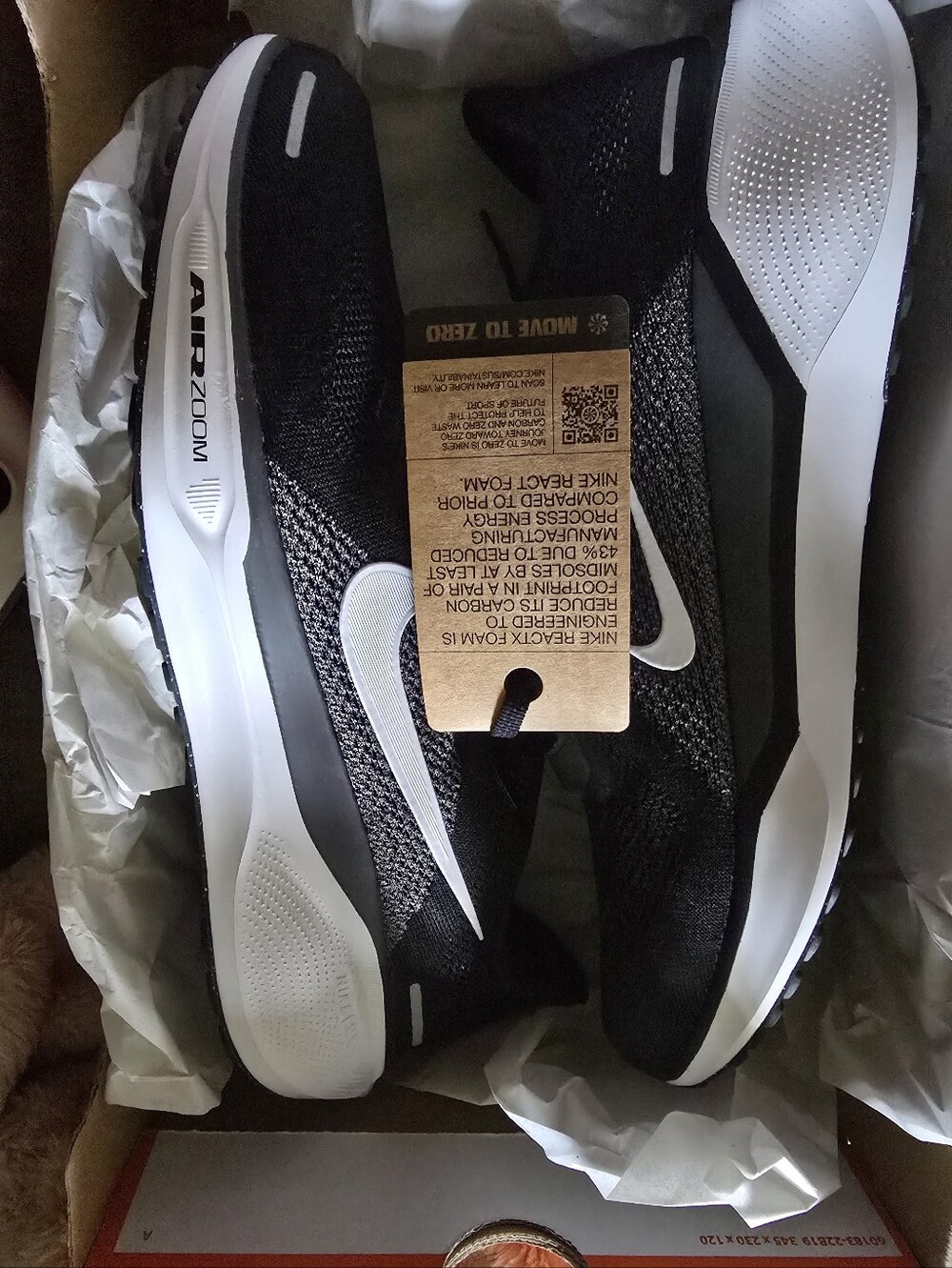 Nike Air Zoom Pegasus 41 Running Shoes 10.5 (Black/White)